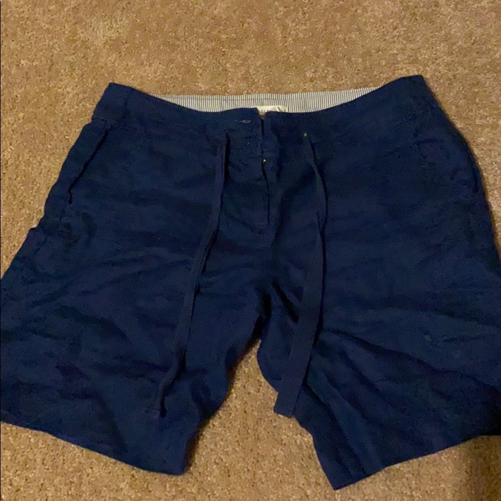 Carole Little linen drawstring shorts